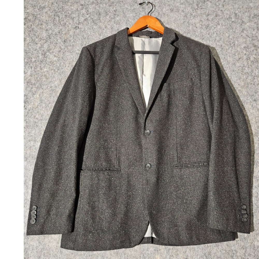 Banana Republic Blazer Mens Gray Tailored Slim Fit Recycled Wool 42R - Picture 1 of 11